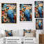 Perroquet jaune et bleu paradis II-389723174-389723172