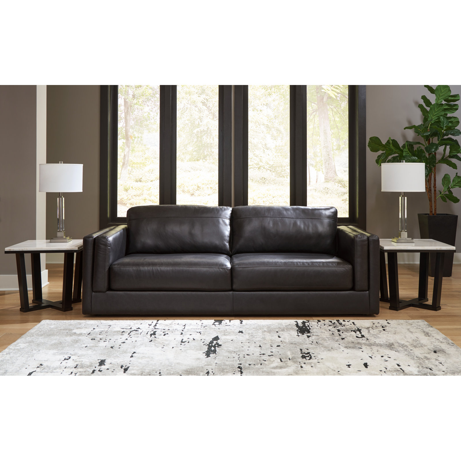 Zuri 95'' Genuine Leather Sofa