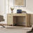 55.12"W Boho Rattan Desk With Adjustable Shelves & Ample Storage-2047092623-2060501421