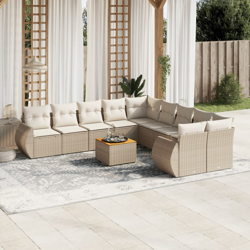 Vidaxl Garden Sofa Set Beige