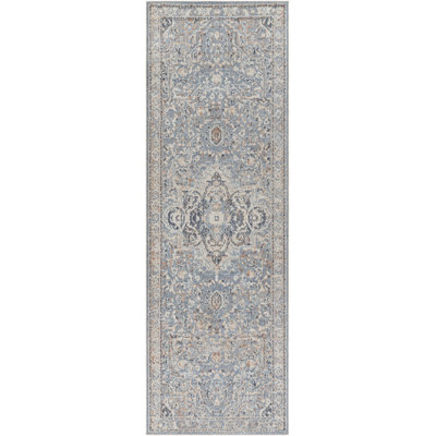 Tapis oriental bleu / beige