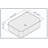 Vitreous China Rectangular Wall Mounted Faucet Bathroom Sink