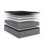 Matelas pour lit simple TG, 14 po, robuste, moyen, couche de glace, température de sommeil plus basse, argent, graphite, facilité, ressorts enveloppés, matelas de nuit non perturbé avec housse pour une sensation de fraîcheur