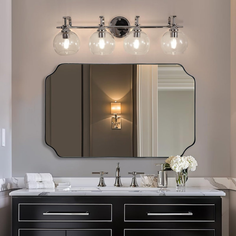 Luminaire de salle de bain Modern, Chrome poli, 4