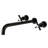 Kingston Brass Millennium Two-Handle 3-Hole Wall Mount Roman Tub Faucet-61078947