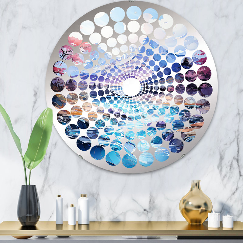 Miroir mural rond Njteh, 31,4 po x 31,4 po