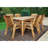 Faulkner 6 Seater Dining Set with Cushions and Parasol-542563118