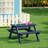 Vinnie Kids Outdoor Poly Picnic Table-1784592181