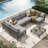 7-Piece Patio Outdoor Furniture Set With Table-1149303618