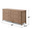 Commode 6 tiroirs en pin-670581342