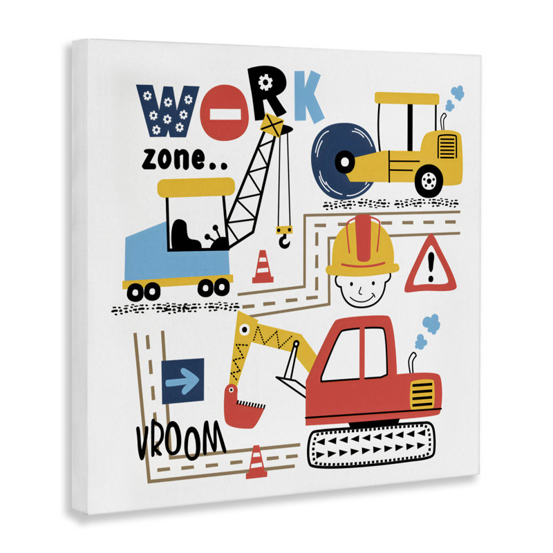 Work Zone Construction Essentials Canvas, design by Creative Studio, 30" H x 30" W