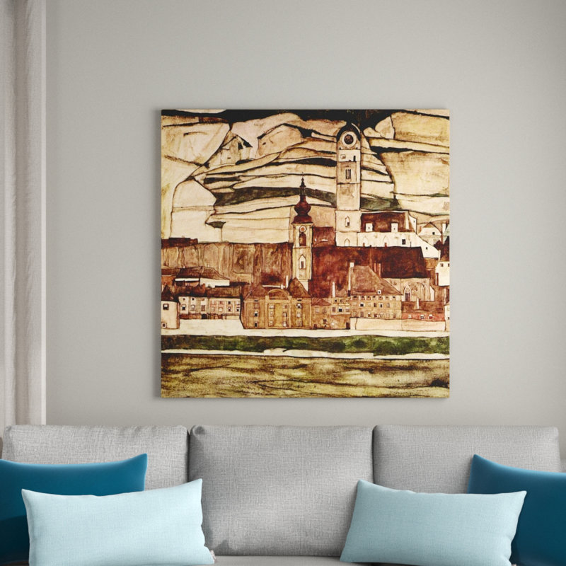 Egon Schiele - Wrapped Canvas Painting, 70cm H x 70cm W x 1.8cm D