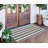 Black And White Striped Outdoor Rug 24'' X 51''Farmhouse Front Porch Mat Hand-Woven Machine Washable Layered Door Mats For Entryway/Bedroom