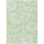 Tapis intérieur lavable antidérapant floral vert menthe et ivoire 9 pi x 12 pi