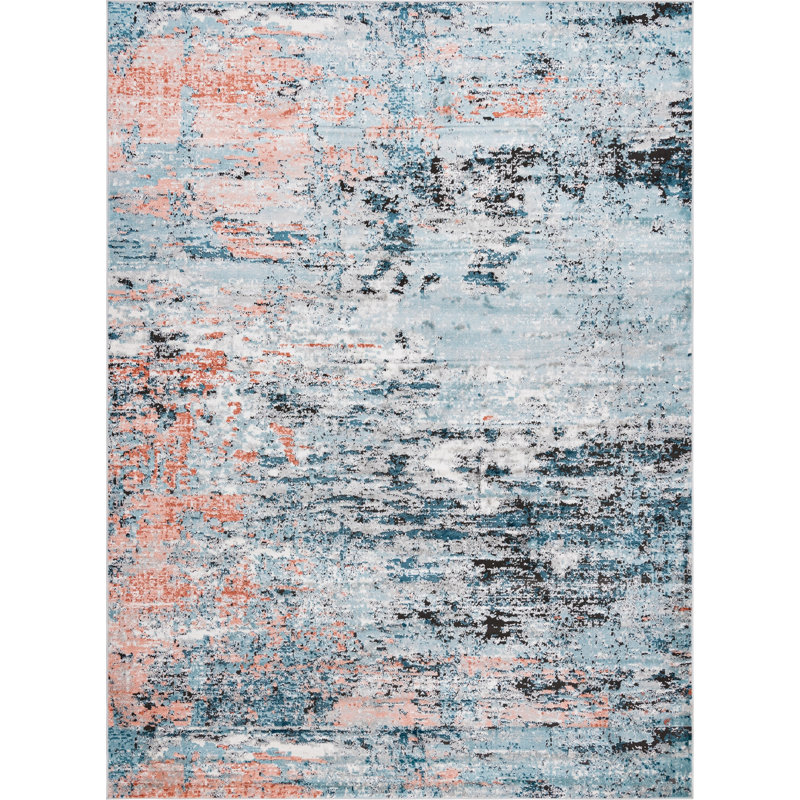 Abstract Indoor Rug, Rectangle 8' x 11'