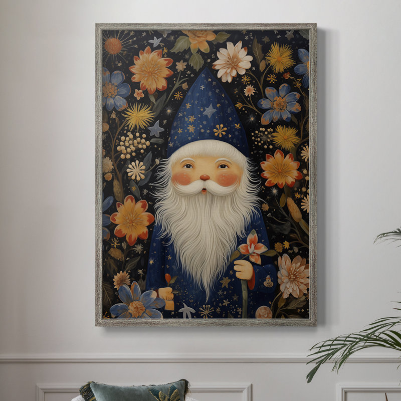 Christmas Holiday Art DCLIII Framed Print - Solid Wood, 11" H x 9" W