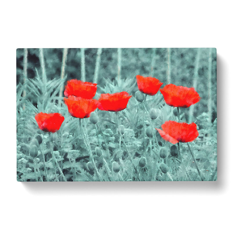 Field Of Poppies Vol.4 - Wrapped Canvas, 35cm H x 50cm W x 3cm D