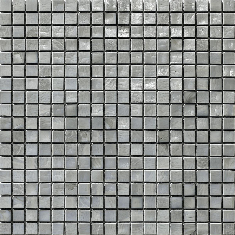 Titanium 2 5/8" x 5/8" Glass Mosaic