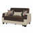 Crème / microfibre brune / microsuède est en rupture de stock sélectionné