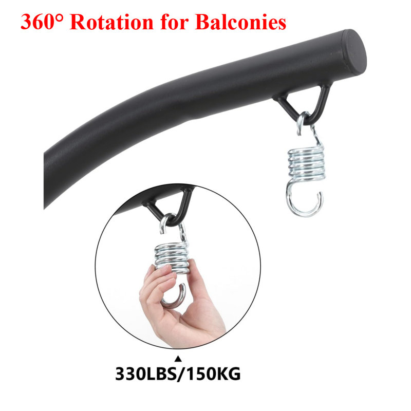 Heavy-duty Chair Hammock with Stand,No Hammock No PIllow