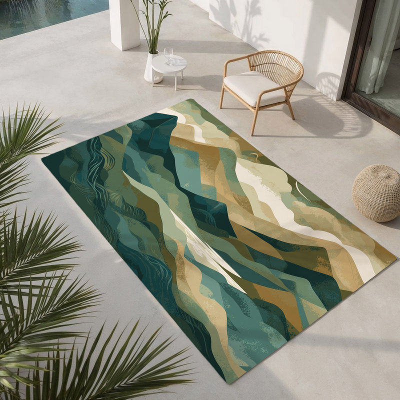 Tapis intérieur et extérieur Starlit Passage, Rectangle 1 pi 6 po x 2 pi 6 po