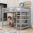 Hawwah Kids Full Loft Bed-812297484