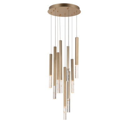 Luminaire suspendu 9 lumières diaphane