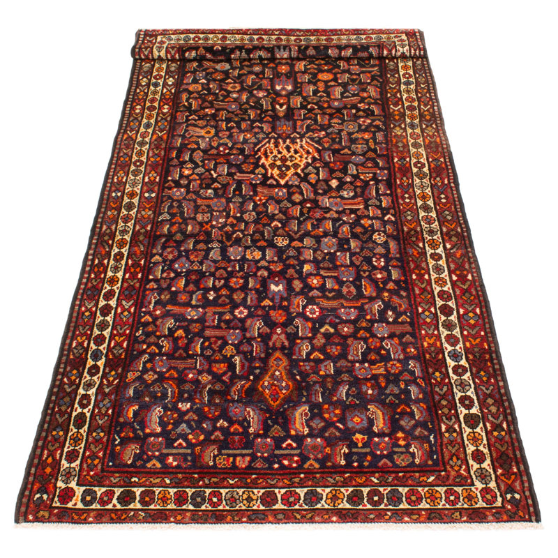 Tapis bleu marine Andelz 4 pi 4 po x 10 pi 0 po
