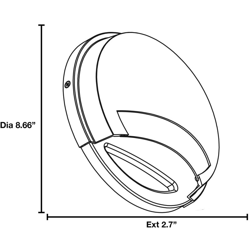 Avante - LED Outdoor Wall Light - Opal Glass Shade, Satin