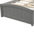 Gray Twin Platform Bed With Trundle - Solid Wood Construction For A Cozy Bedroom Ambience Elegance-526601276