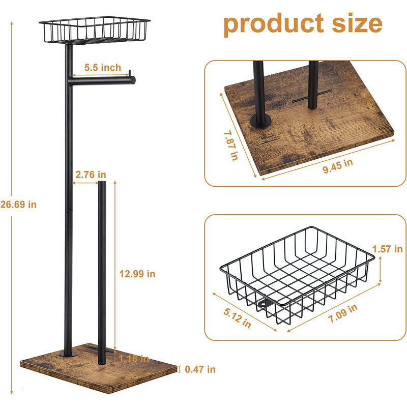 Free Standing Toilet Paper Holder