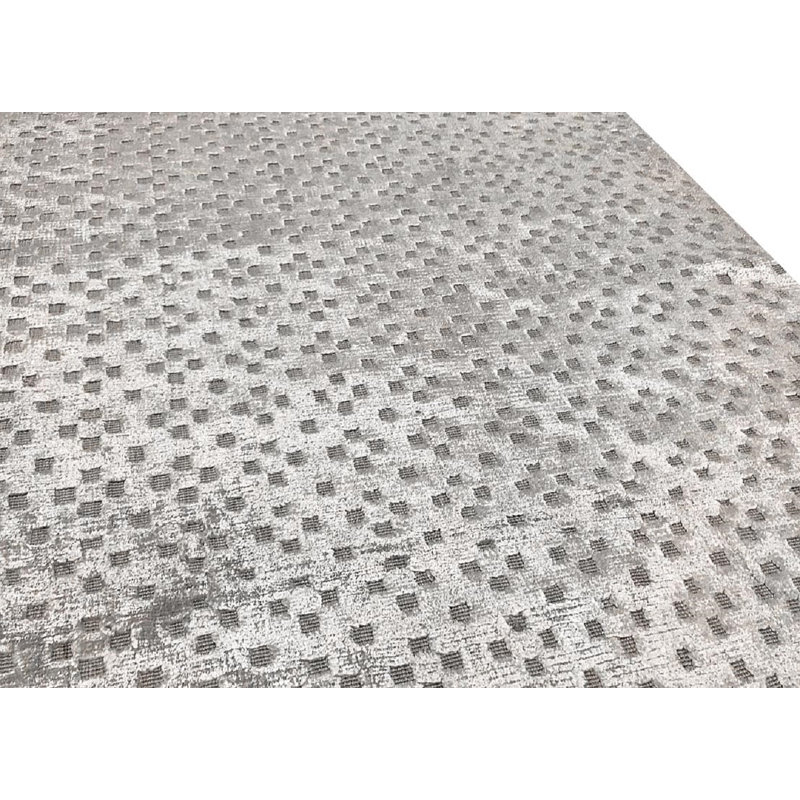 Hand-Knotted High-Quality Gray Runner