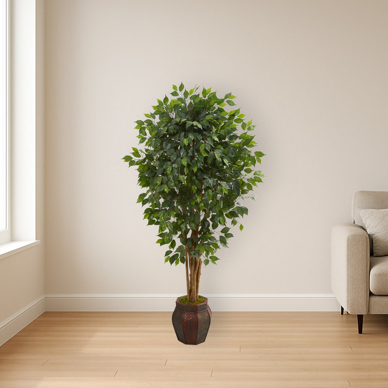Ficus Artificial Tree in Decorative Planter
