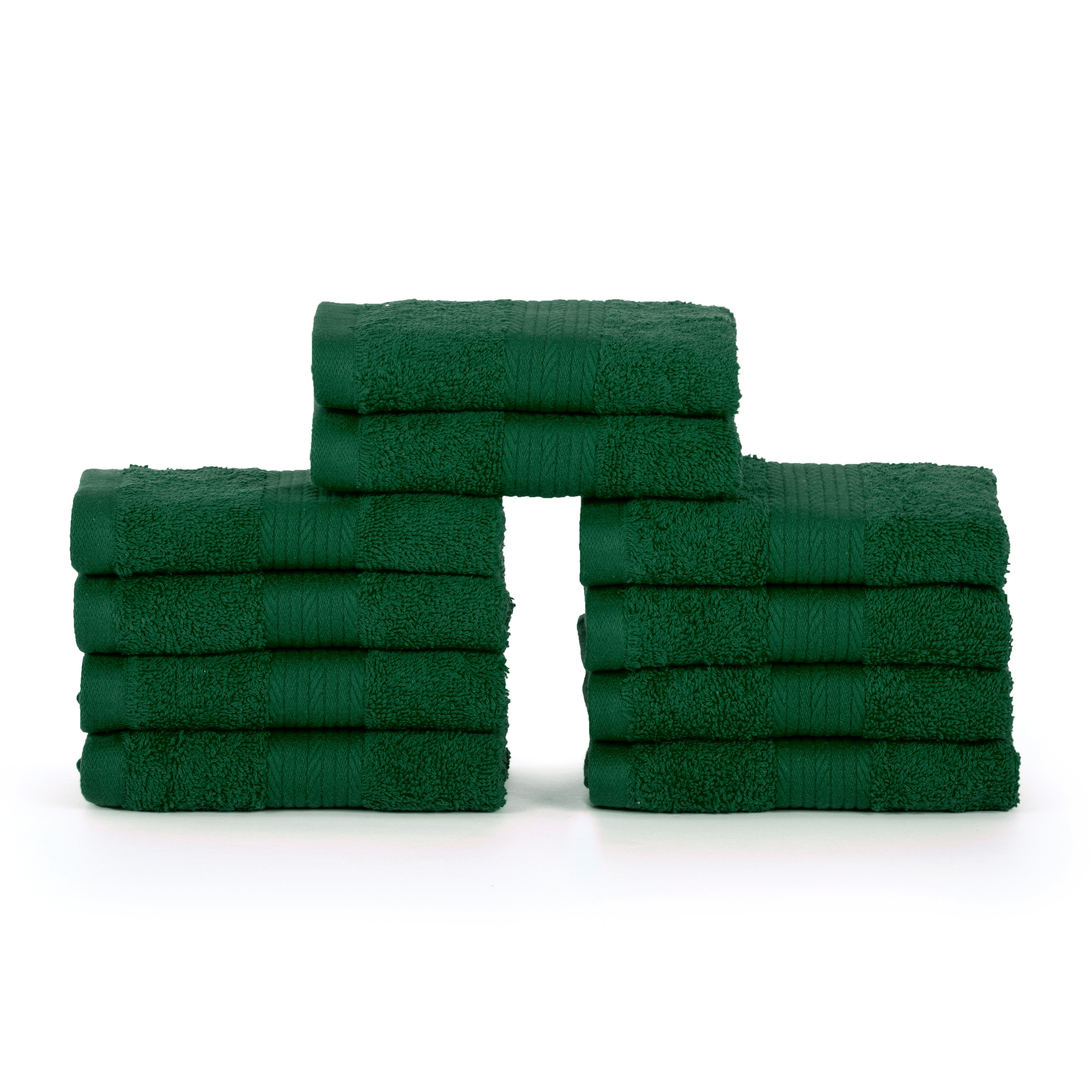80 Pcs Bamboo Washcloths Towel Bulk 10 x 10 Inch White Washcloths