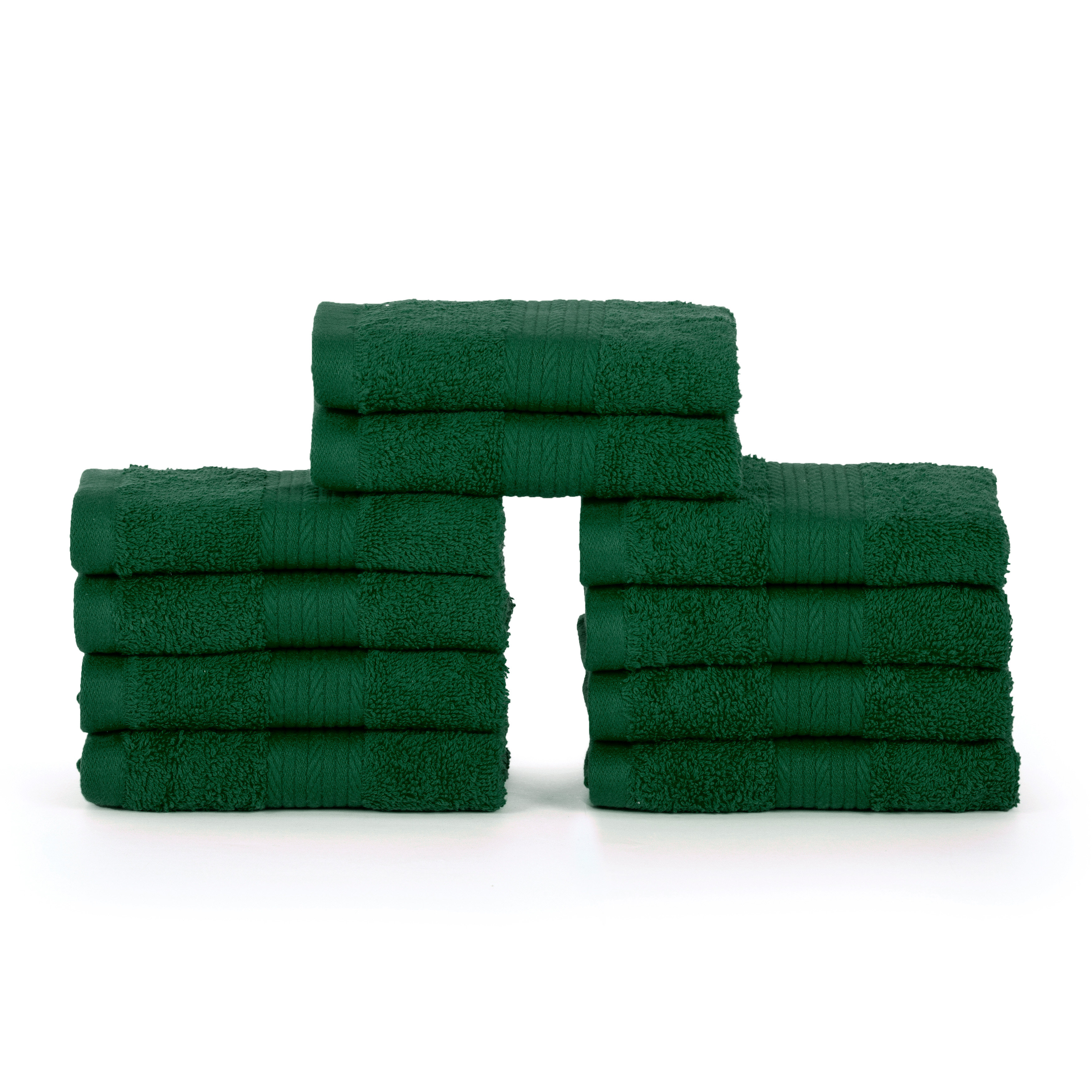 Green washcloths discount