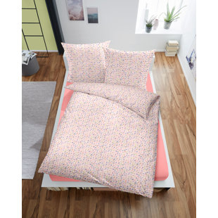Pink Seersucker Duvet Cover Set