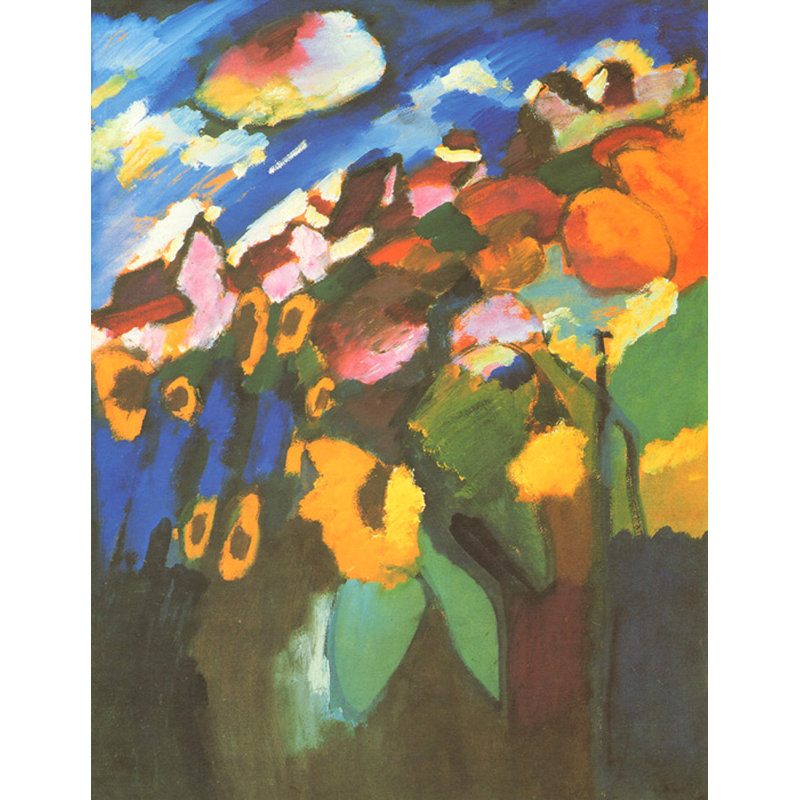 Murnau Gardin II, vers 1910, H 24 po x l 19 po