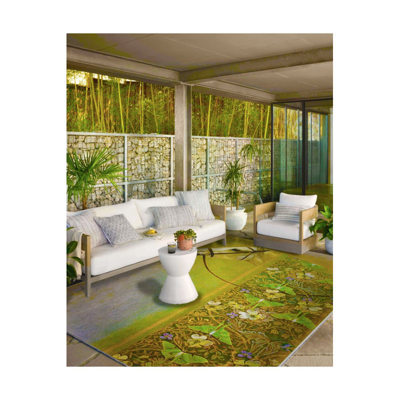 Tapis lavable à motif de cheval jaune, Sous-tapis rectangulaire 2 pi 6 po x 4 pi 11 po