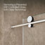 Composed 78 In. Sliding Shower Door With 3/8 In.-Thick Glass-563376457