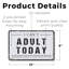 «I Can Adult Adult Today» (paquet de 2) en plastique 8 po x 12 po