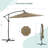 Elasia 120'' Lighted Cantilever Umbrella-792668134