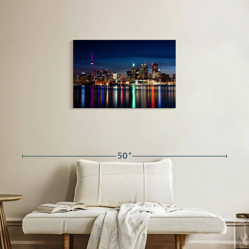 Horizon de Sirci Toronto la nuit, H 20 po x l 30 po