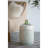 14x14x18" Accent Stool with Striped Pattern