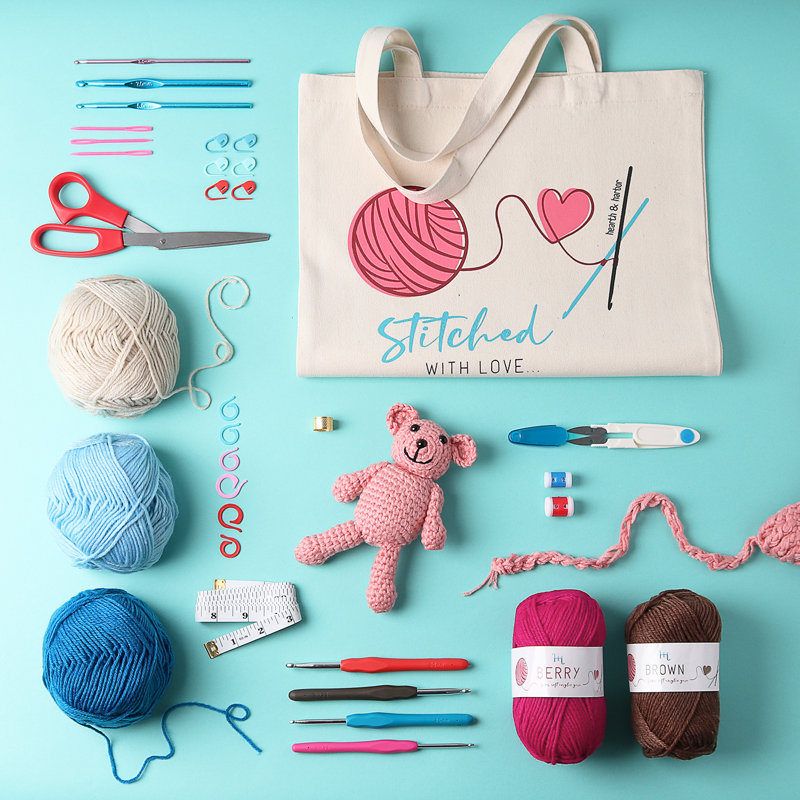 73 Piece Premium Crochet Kit for Beginners