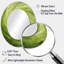 Green Orbit Spiral - Miroir mural ovale moderne vert-670118071