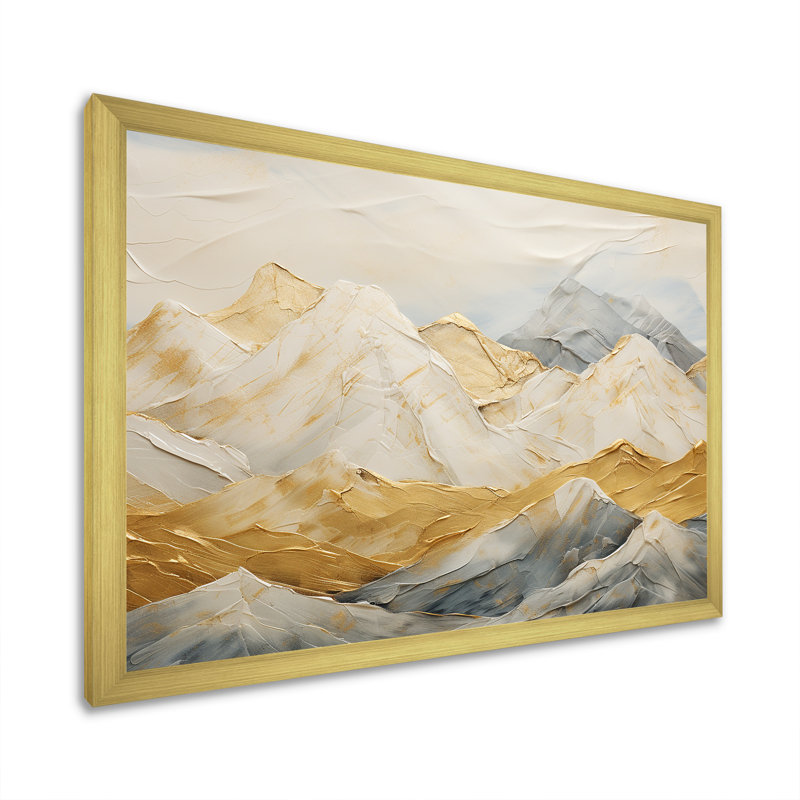 Alpine Mountain Harmony I sur impression sur toile, H 30 po x l 40 po x P 1,5 po, Cadre doré simple