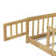 Lit simple au sol avec clôture et porte, lit en bois d'hévéa avec garde-corps de sécurité-2124208084-2124208090
