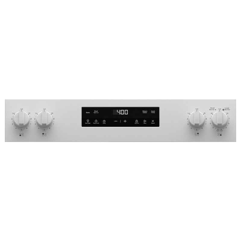 White 30" Free-Standing Self-Cleaning Electric Range