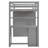 Full Loft Bed with Storage Drawers, Desk & Wardrobe - Space-Saving, Multi-Functional Design-White-2005243633-2005243598