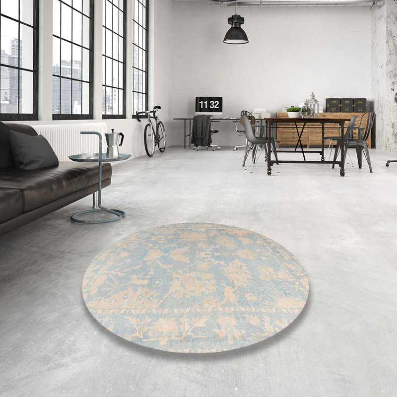 Tapis abstrait moderne 4347, Rond 5 pi